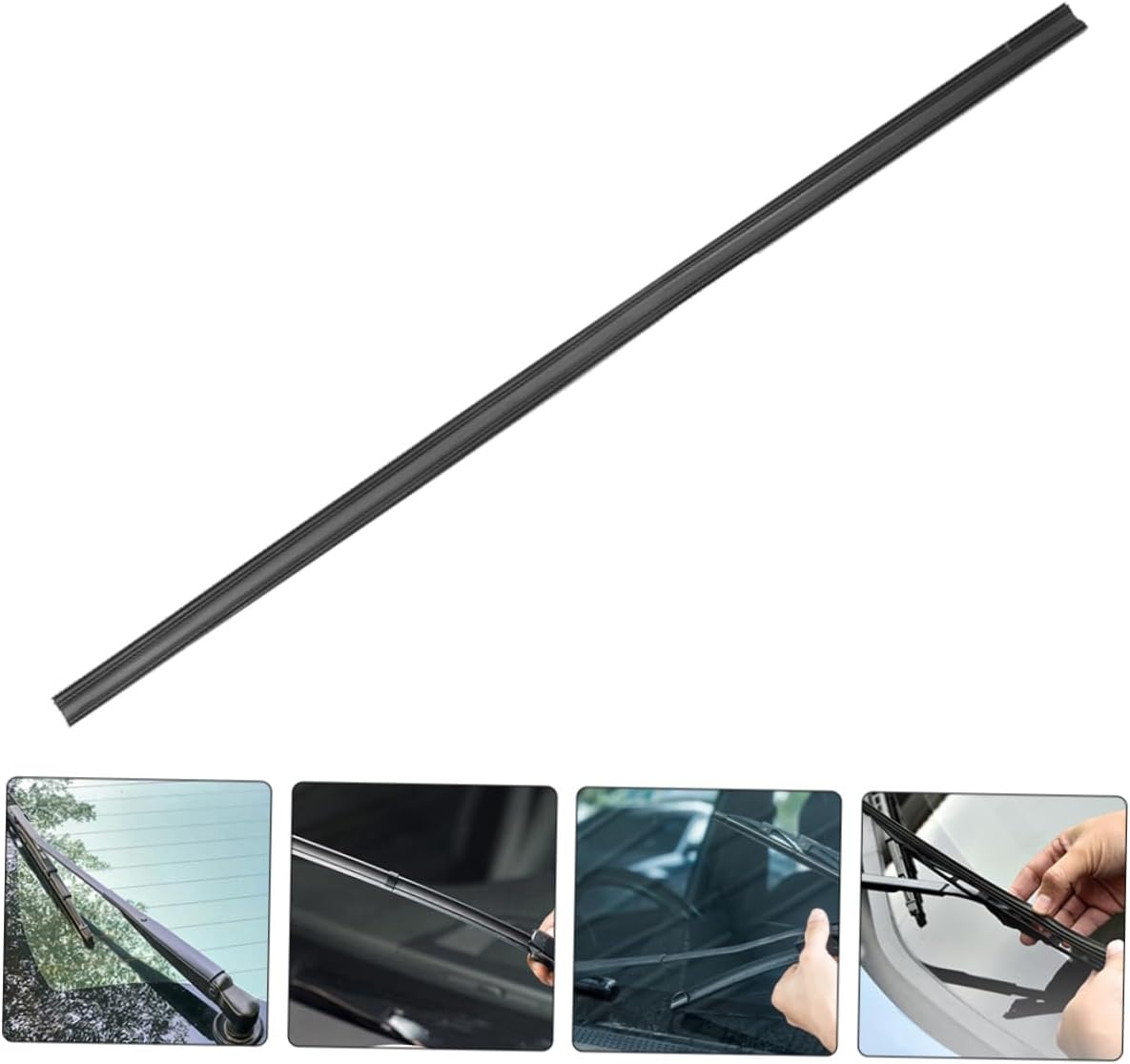 8pcs Wiper Blade Refills Window Wiper Strips Fitment Rain Blade Replacement
