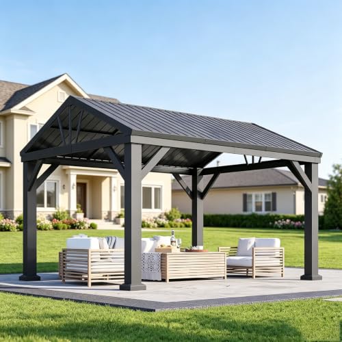 Aoxun 10'x12' Hardtop Gazebo,...
