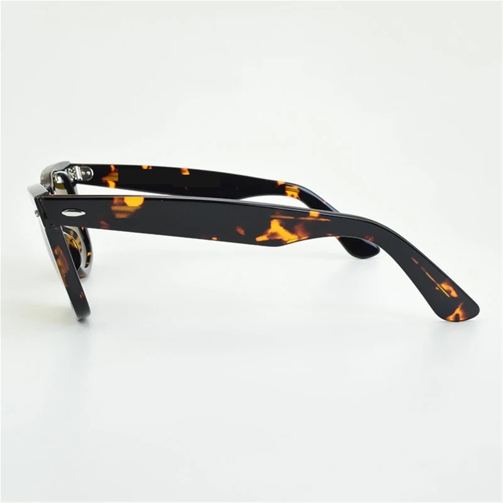 Gafas de sol clásicas con diseño doble remache, gafas elegantes cuadradas for mujer