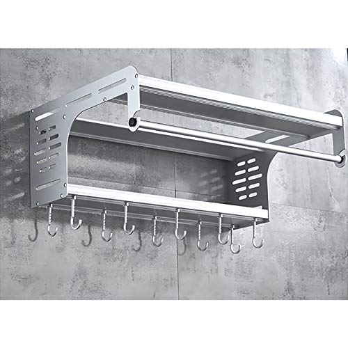 La Mejor Recopilación de Hornos de pared que puedes comprar esta semana. 48 Estante de soporte para horno microondas de 2 niveles,Space soporte de pared para horno microondas de aluminio ,Soporte de almacenamiento para cocina doméstica con una barra de...