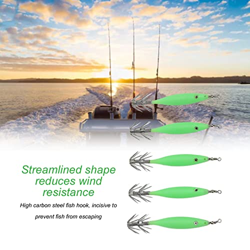 Visaas, Draagbaar Aantrekkelijk Gestroomlijnd Lichtgevend Inktvislokmiddel voor Vissers voor Zoetwater - Image 6