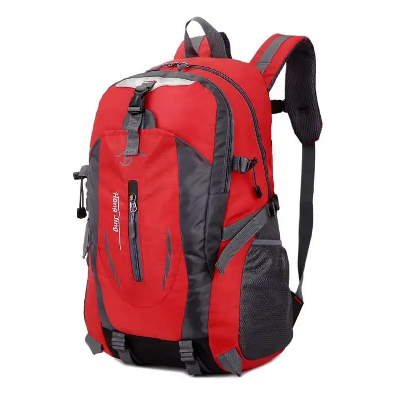 ESTIFE Mochila de Senderismo Impermeable de 25 Litros | Mochila para Aventuras y Excursiones | Ideal para Montaña y Actividades al Aire Libre (rojo)