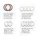 Belleone 12pcs Transfer and Differential Fill/Drain Plug Gaskets Compatible with Toyota Lexus 4Runner, Replace # 90430-18008 12157-10010 90430-24003
