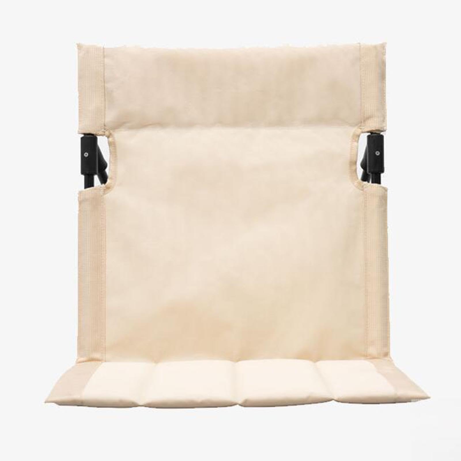 MagiDeal Coussin de Siège de Plage, Coussin de Chaise Pliante avec Sac de Transport, Chaise de Sol Polyvalente avec Support Dorsal pour Jardin, Sable, Kaki