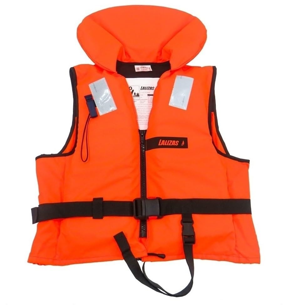 Life Safety Jacket -Laliza - Orange -90Kg capacity - Water sports-Life saving jacket