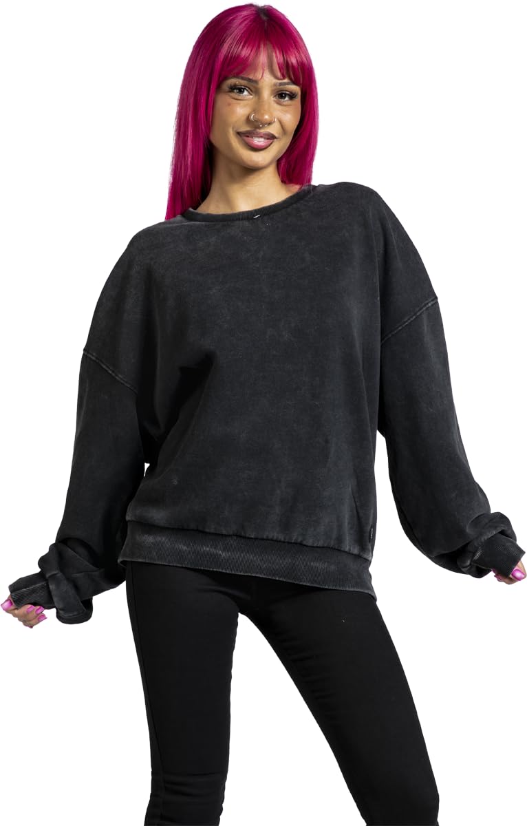 RED by EMP Damen graues Rockwear Sweatshirt