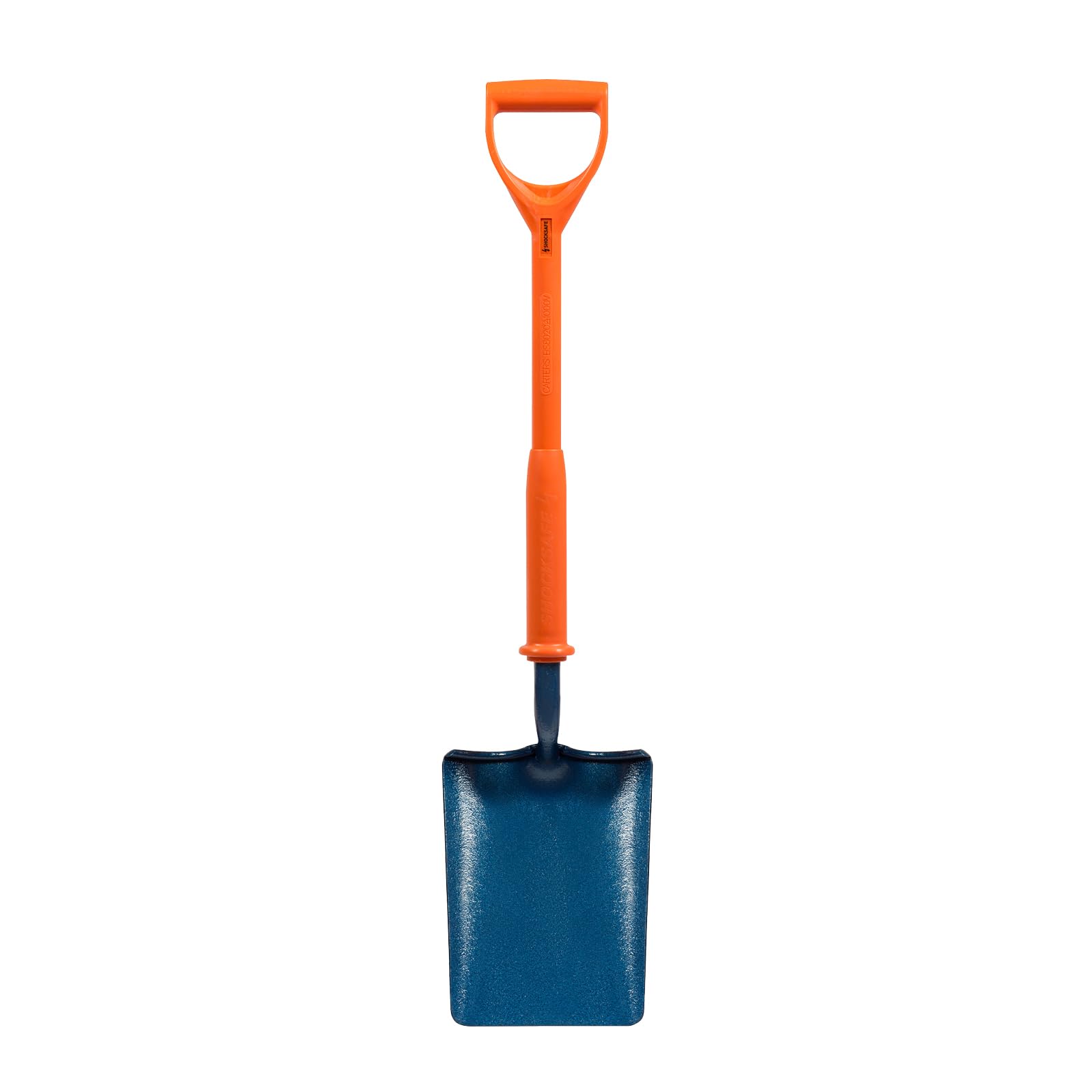 PDL – Pegdev – Carters Shocksafe Insulated Contractors Shovel, Spade 28" - Taper Mouth BS8020:2012 for Concrete, Tarmac, and More