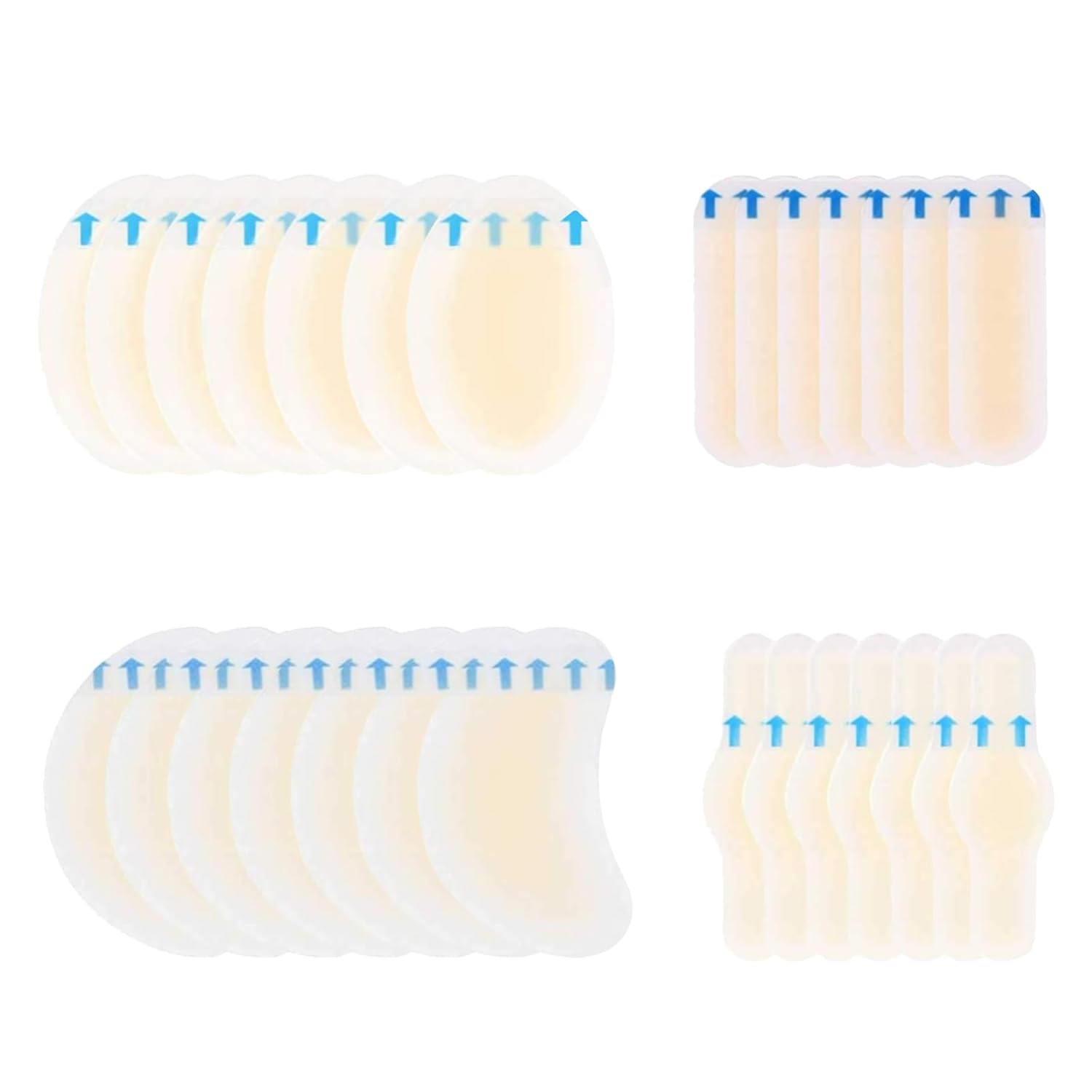 DALAETUS 28 Pcs Invisible Blister Plaster, Waterproof Hydrocolloid Gel