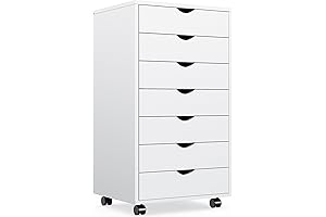 OLIXIS 7-Drawer Wood File Cabinet: The Perfect Office Storage Solution