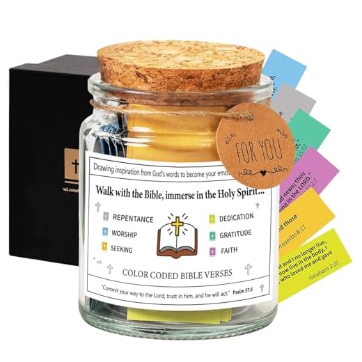 Bible Verses in a Jar, Bible Verse Jar Emotions and Feelings, Bible Prayer Cards Hope, Christmas Bible Study Church Christian Xmas Gift for Women, Men, Mom, Dad, Friends