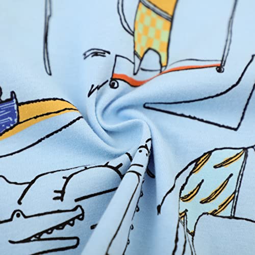 Image of Toddler Boys' Short Sleeve Tees Cotton Casual Graphic Crewneck Summer Top Clothes T-Shirts