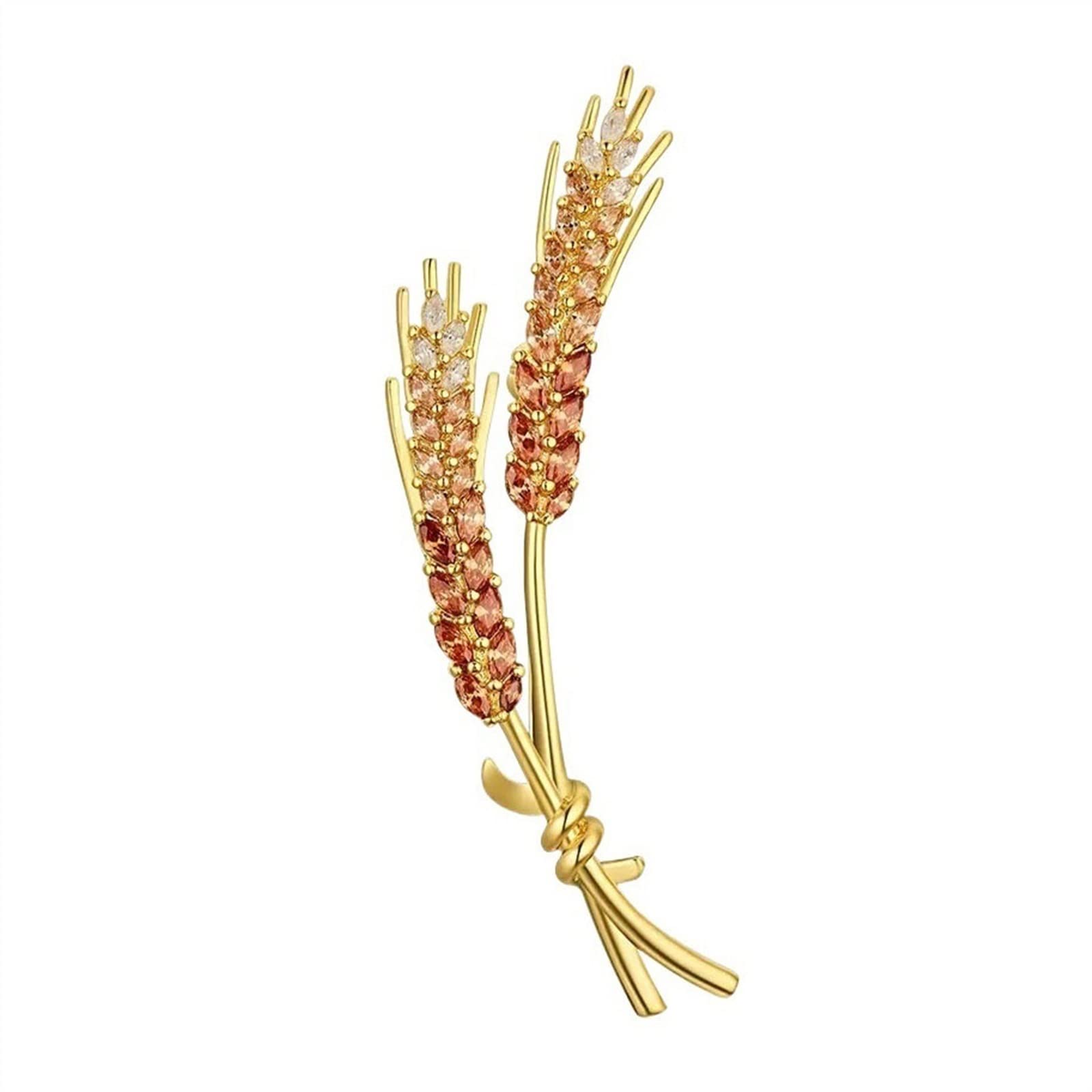 Collier décorations bijoux broche pour femme spike pin or - 8