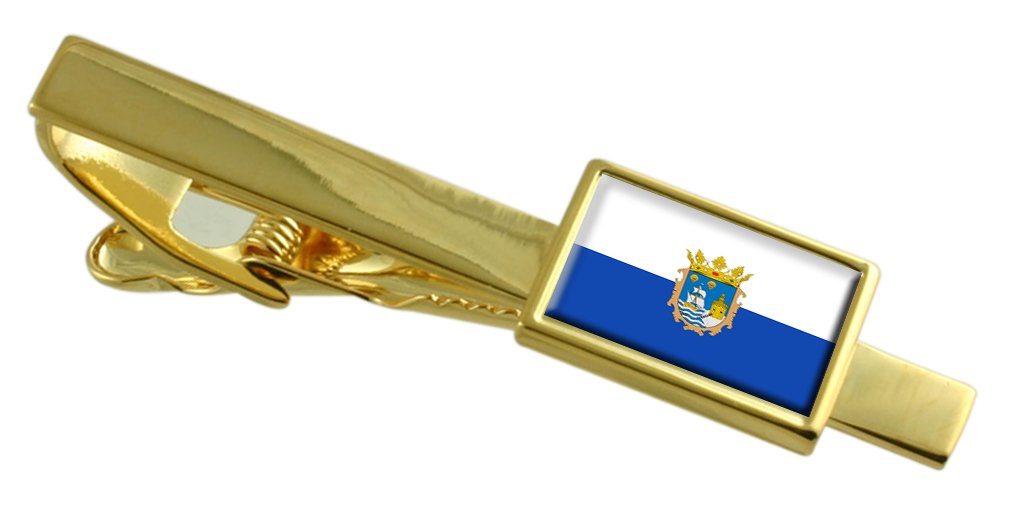 Clip de corbata de oro de Santander elegancia española para trajes de gala 3