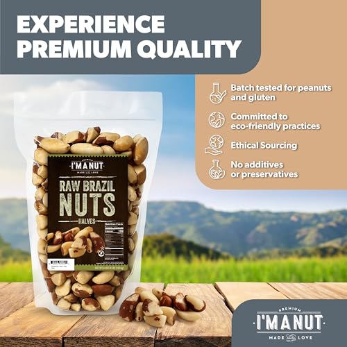Image of Raw Broken Brazil Nuts, 4 lbs (64oz) - Premium Wild Harvested, High Selenium, Batch Tested Peanut & Gluten Free, Non-GMO, Kosher, Resealable Bag