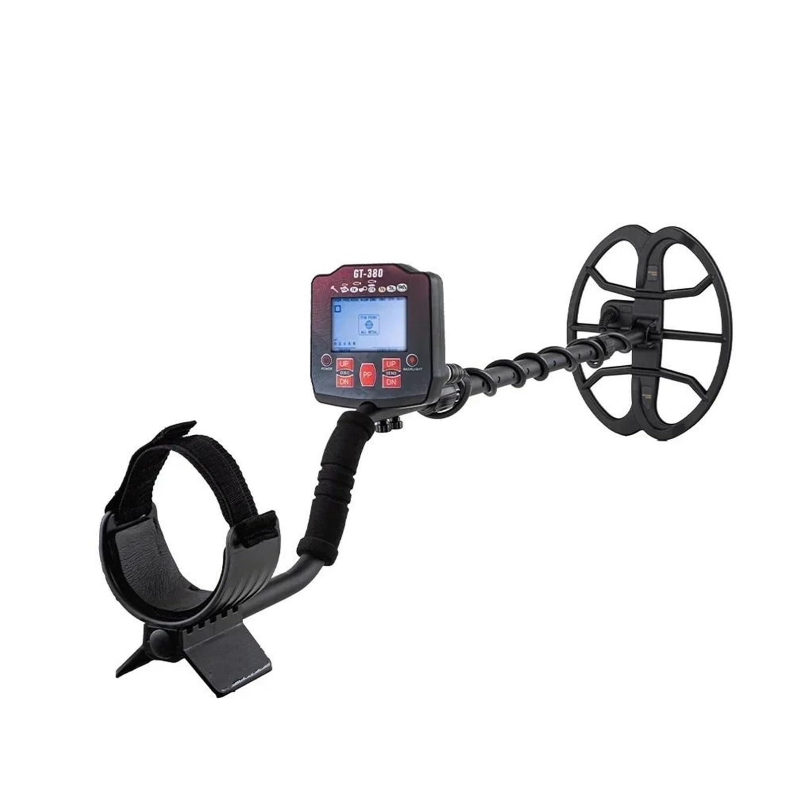 Metal Detector GT380 Metal Detector sotterraneo per Oro 400 Scanner Finder Digger Impermeabile 11" Strumento a Bobina Pinpointer Pinpointer Metal Detector(GT380)