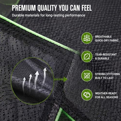 Hamac de camping 4 points portable multi-personnes de 3m avec sangles - 6