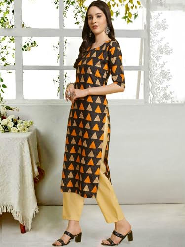 Image of Tee Projekt Straight Kurta & Pant for Women Ethnic Kurta Set for Women (Pack of 2)