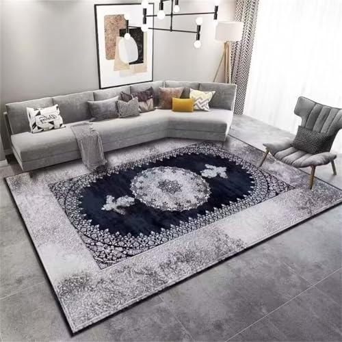 Tapis chambre à coucher gris, ambiance cocooning et douce - 2