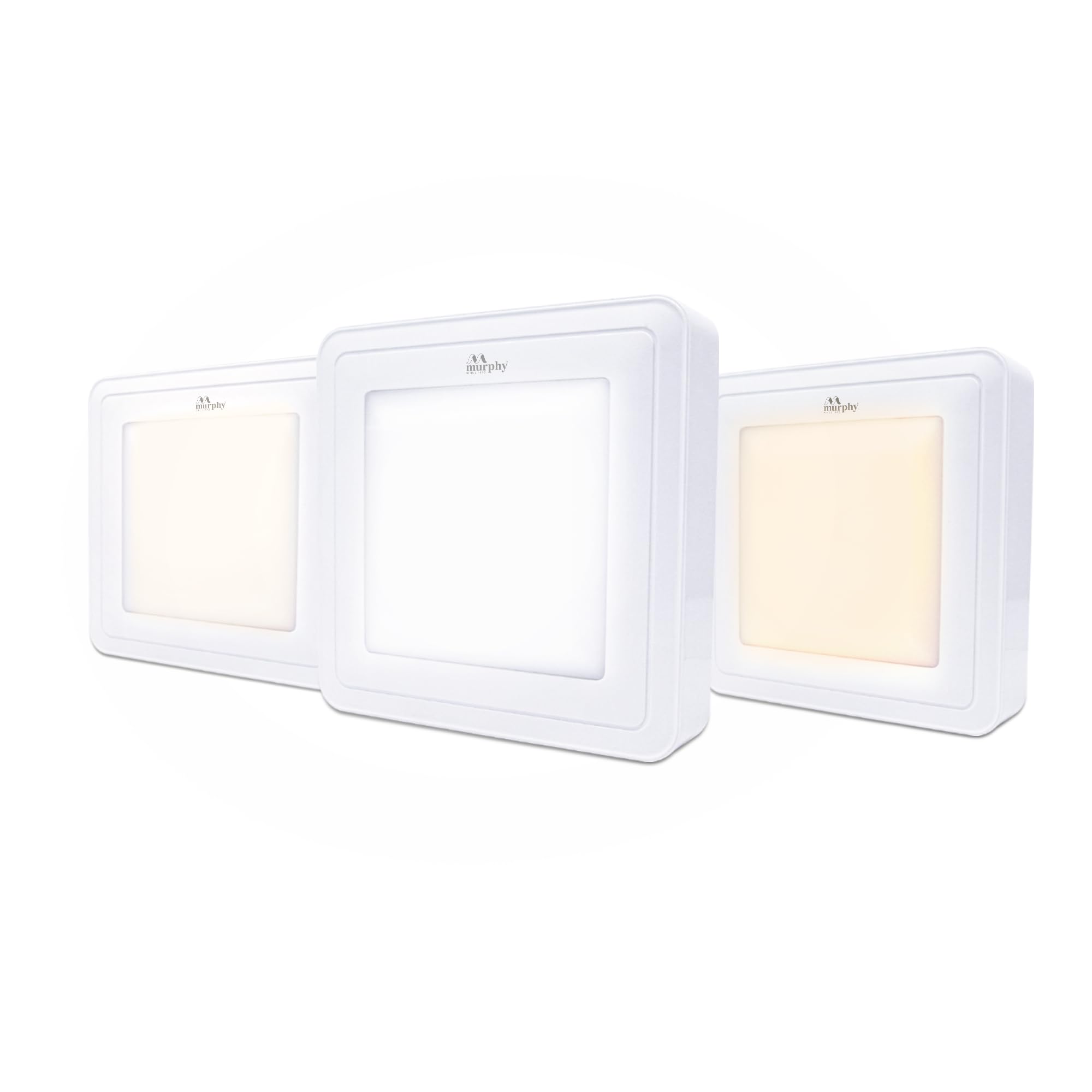 Murphy Aluminium 15W Vega 3-In-1 Square Led Panel Color Changing Surface Light (Cool White/Warm White/Natural White, Pack Of 6) (B0B5V92QV3) Amazon Price History, Amazon Price Tracker