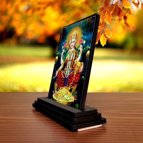 Image of Laxmi Maa 1452 Car Dashboard Idols Figurine Showpiece for Temples, Home, Office Desk and Gifting