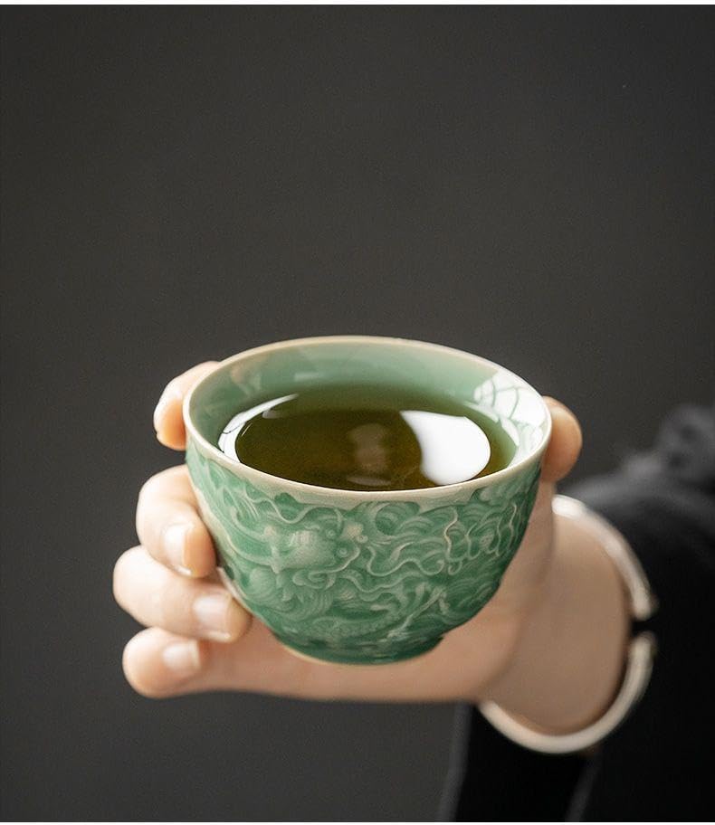 志野桃山古陶 三代目荘山窯 湯呑5個セット 桐箱入り 前畑陶器庫山窯