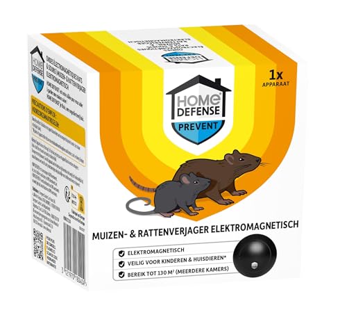 KB HOME DEFENSE HDULT130 - Répulsif Rats et Souris Electromagnétique 130 m² - Ultrasons inoffensifs pour l'homme et les animaux - Sans accoutumance - Utilisable dans...