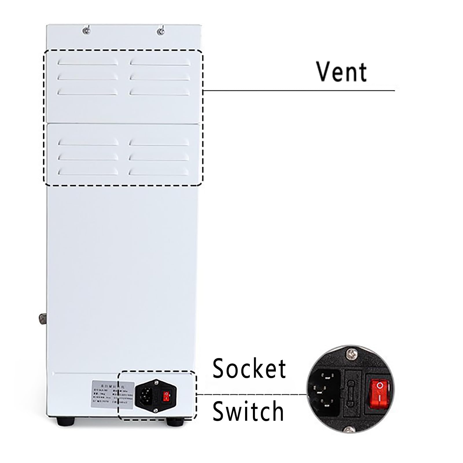 Selladora eléctrica de latas, sellador automático de latas con controlador digital para sellado preciso, se adapta a calibre de 5,5 cm, ideal para cafeterías y restaurantes