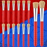 Frienda 12 Pack Halloween Party Favors Goodie Bag Stuffers for Kids, Spider Web Theme Paint Brushes for Kids Spider Party Favors Boo Trick or Treat Basket Bucket Fillers Classroom Toy Gifts