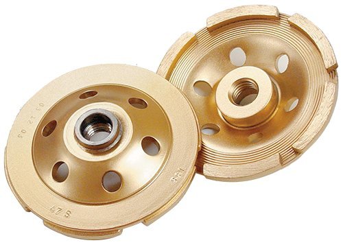 Diamond Products Core Cut 07434 7-Inch Double Row Standard Gold Segmented Cup Grinder