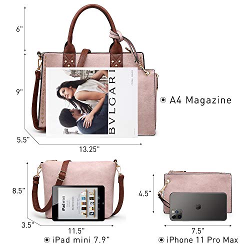 Dasein Purses Handbags for Women Tote Wallet Set Top Handle Satchel Shoulder Hobo Bag 3pcs4