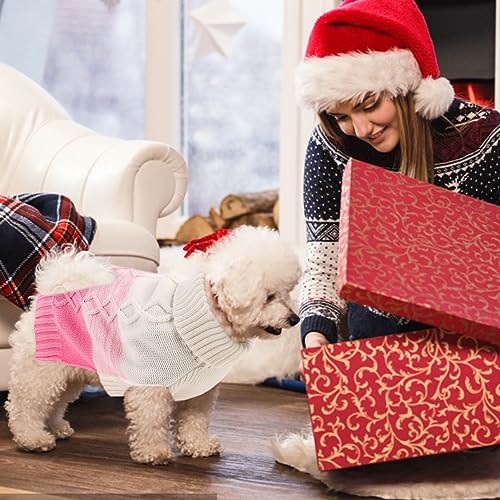 ASENKU Hundepullover für Kleine Mittelgroße Große Hunde,Wärme Hundepulli Strick Pullover Hund,Hundepulli für Dackel,Französische Bulldogge Bulldog Chihuahua