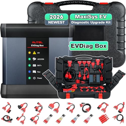 Autel MaxiSYS EV Box Upgrade Kit, 2026 Fit Ultra S2 MS919S2 UltraADAS MSUltra MS919 MS909, Same EV Adapters in UltraEV, Full Electric Vehicle Diagnostics, High-Voltage System & Battery Pack Analysis