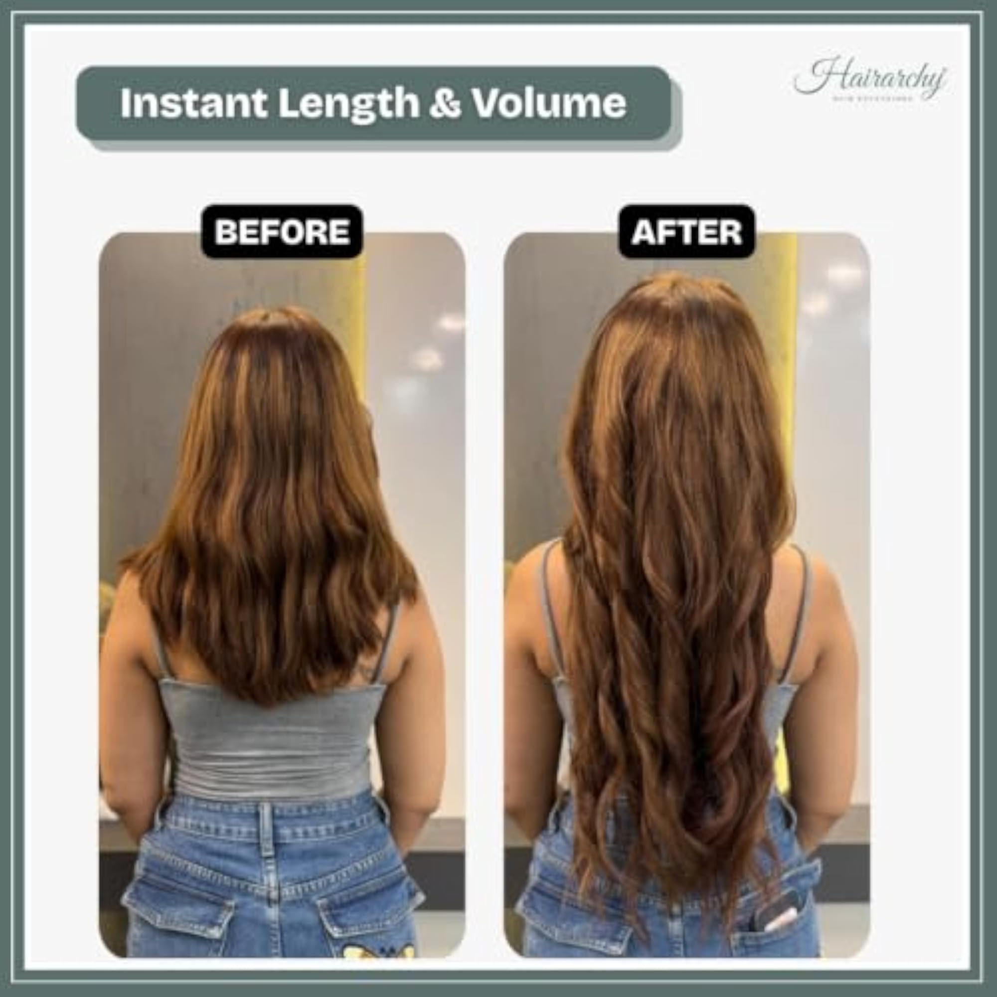 Hairarchy Nano Tip Real Human Hair Extension, 16 Inch Chocolate Brown