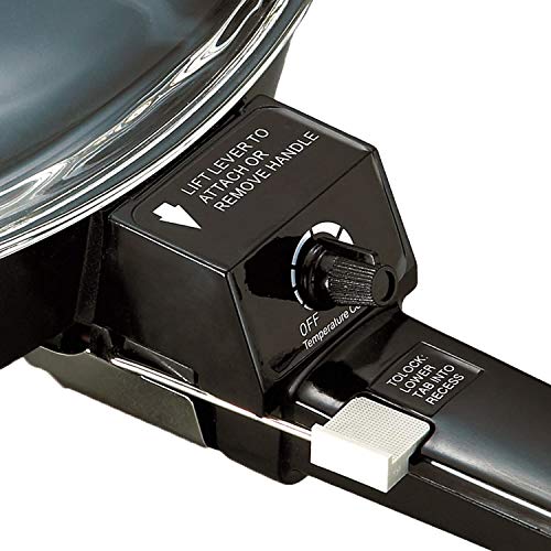 Brentwood SK-45 6" Non-Stick Electric Skillet with Glass Lid, Black, 7.7"D x 9"W x 6.6"H by Brentwood - Image 4