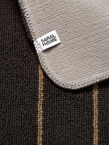 Image of SARAL Home Multiuse Combo Pack of 2Pc | Polyester Door Mat 45x60 & Runner Floor Mat 43x120| Anti-Skid | Modern Design