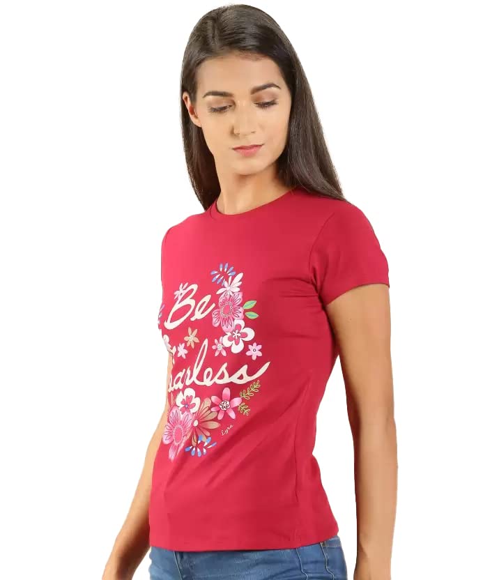 Image of Lyra Women's Cotton Regular Fit T-Shirt