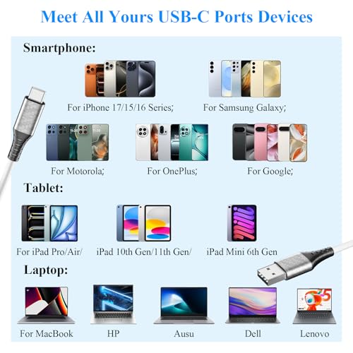 Cable de extensión USB C de 30 pies para alimentación estable de cámaras CCTV y Ring 6