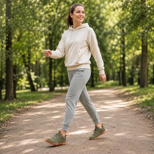 Image of Women's Barefoot Sneakers Wide Toe Box Zero Drop Sneakers | Breathable Lightweight Non-Slip Shoes for Gym Training, Trail Running, Hiking & Daily Walking