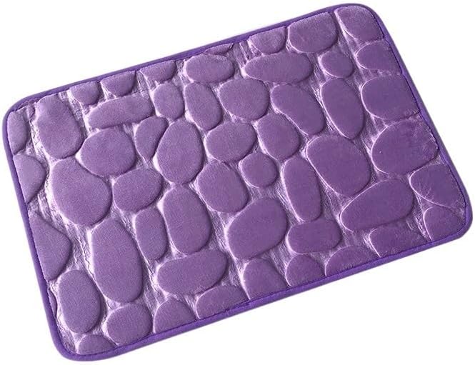 Alfombra de Baño con Relieve De Adoquines, Felpudo Antideslizante, Para Lavabo De Bañera, Suelo Lateral, Almohadilla De Espuma Viscoelástica, Para