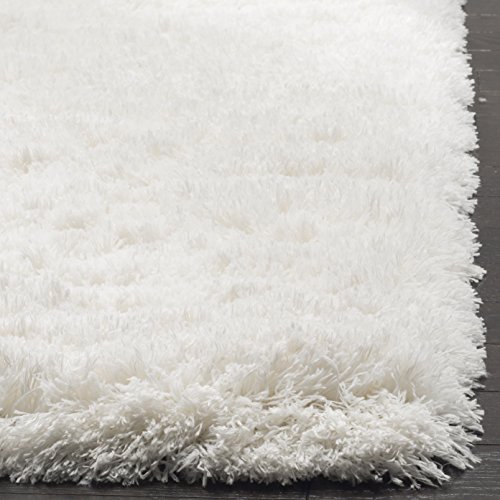 SAFAVIEH Polar Shag Collection Area Rug - 5'1" x 7'6", White, Solid Glam Design, Non-Shedding & Easy Care, 3-inch Thick Ideal for High Traffic Areas in Living Room, Bedroom (PSG800B) by SAFAVIEH - Image 3
