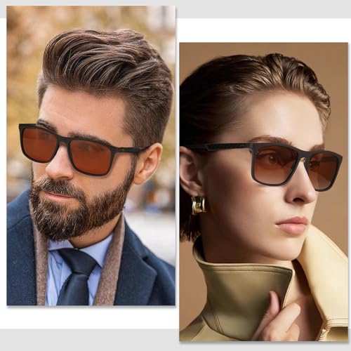 Men's Polarized Sunglasses UV400 Protection Carbon Fiber Frame Aviator Style for Driving Fishing Golf2