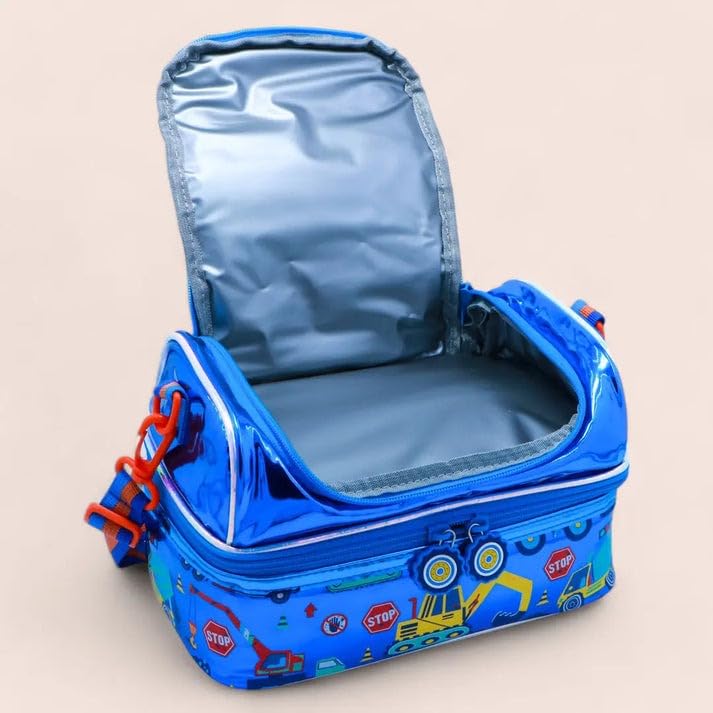 Image of Lunch Bag for Kids, Lunch Bag for Office Men, Women and Kids, Canvas Tiffin Bags for School, Picnic, Work, Carry Bag for Lunch Box and Water Bottle (JCB)