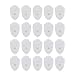 TENS Unit Replacement Electrode Pads - Replacement Electrode Gel Pads Accessories for TENS Unit Reusable Self-Adhesive Snap on 3.5mm TENS Unit Electrode Pads Pack of 20(10Pairs)