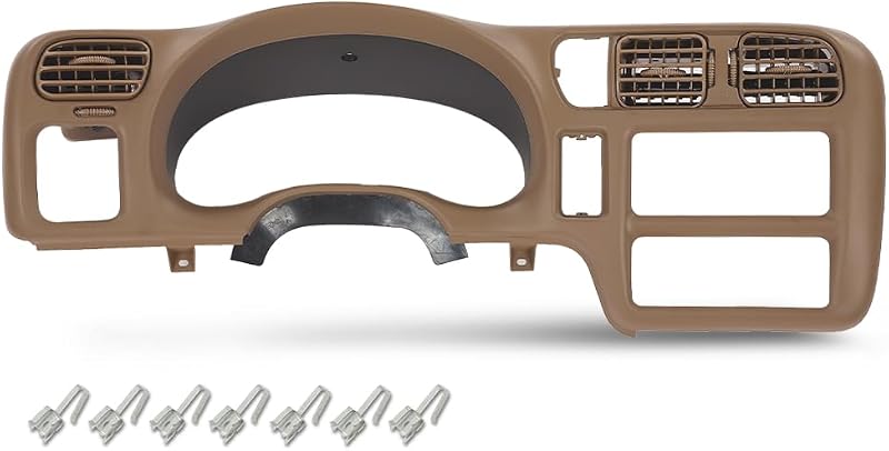 Moldura de acabamento do painel PIT66 bege para Chevy S10 Blazer, GMC Jimmy e S15 Sonoma 1998–2004 – 1 unidade