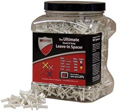 RTC SPC-116-JAR 1/16-Inch Leave In Tile Spacers, 1000 Per Pack
