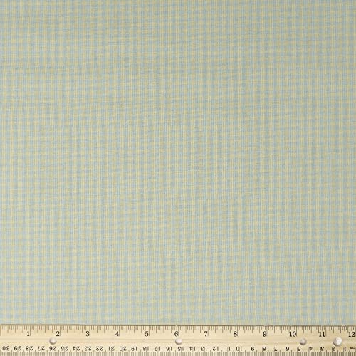 Stitch & Sparkles 100% Cotton 44' Homespun 1/8' Plaid Dove Color Sewing Fabric by The Yard