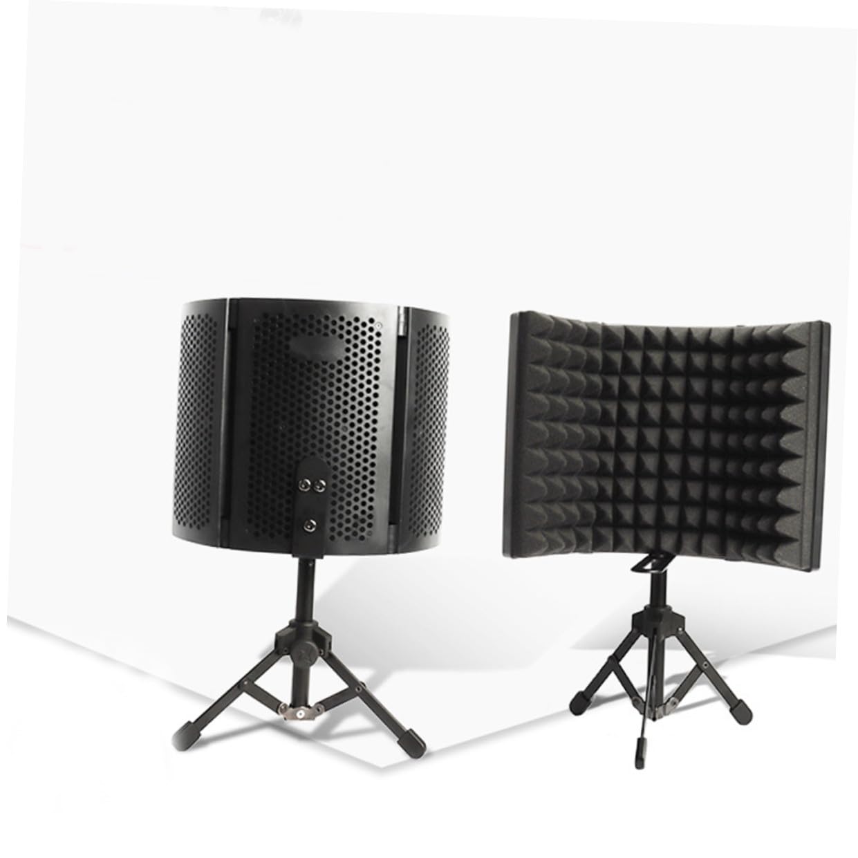 ibasenice 1juego Aislante Acústico Para Micrófono Pantalla Soporte De Escritorio Protección Windshield Para Grabación y Transmisión Reducción De y Saliva Producciones De Audio