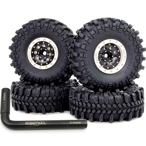 Pneus RC 1.0 HOBBYSOUL pour franchir la boue et les rochers en forêt avec votre TRX4M