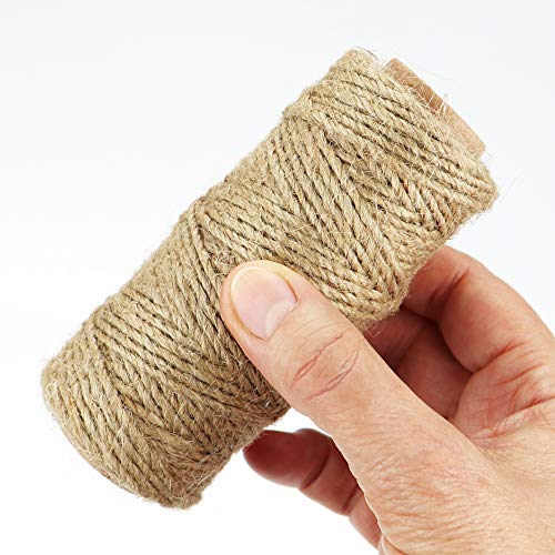 com-four® 4-teiliges Set Juteband und Baumwollschnur - Jute-Schnur zum Einpacken und Dekorieren - Kordel als Paketschnur… – Bild 5