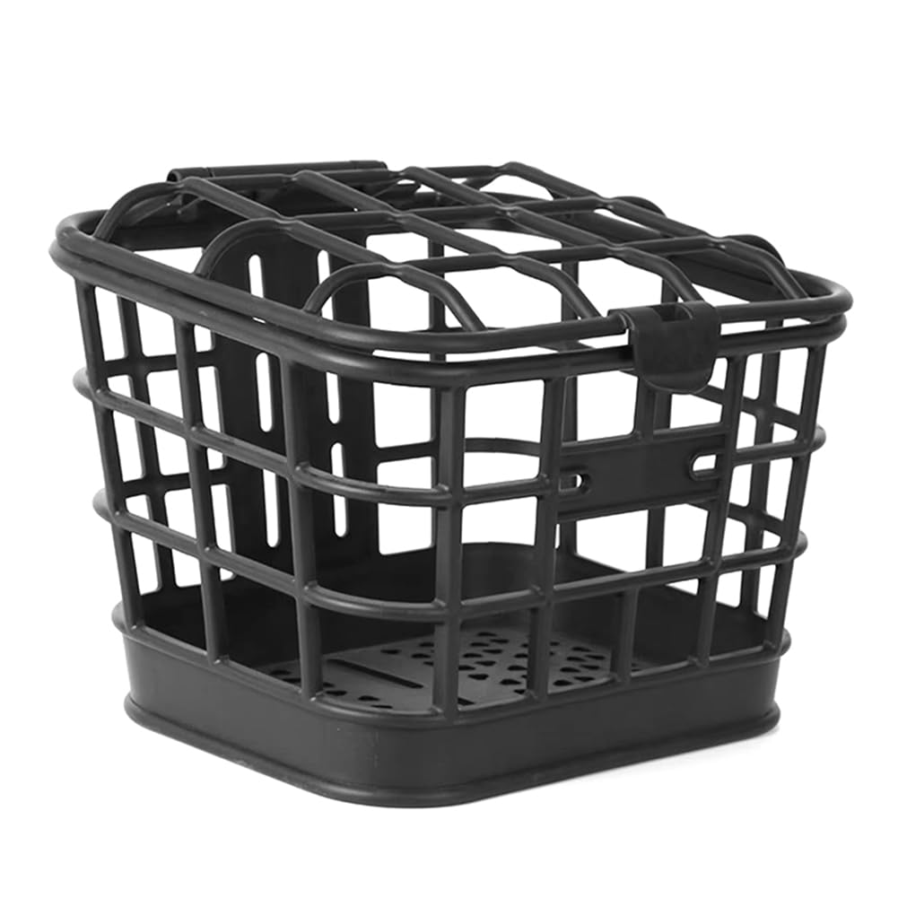 Panier avant de vélo de grande capacité anti-extrusion en polypropylène amovible avec couvercle pour vélo électrique